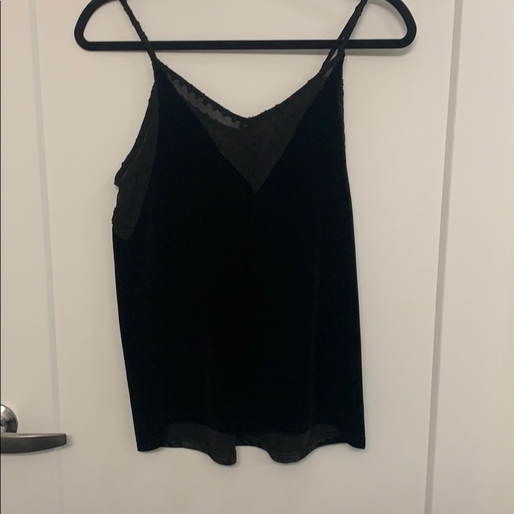 Velvet black top